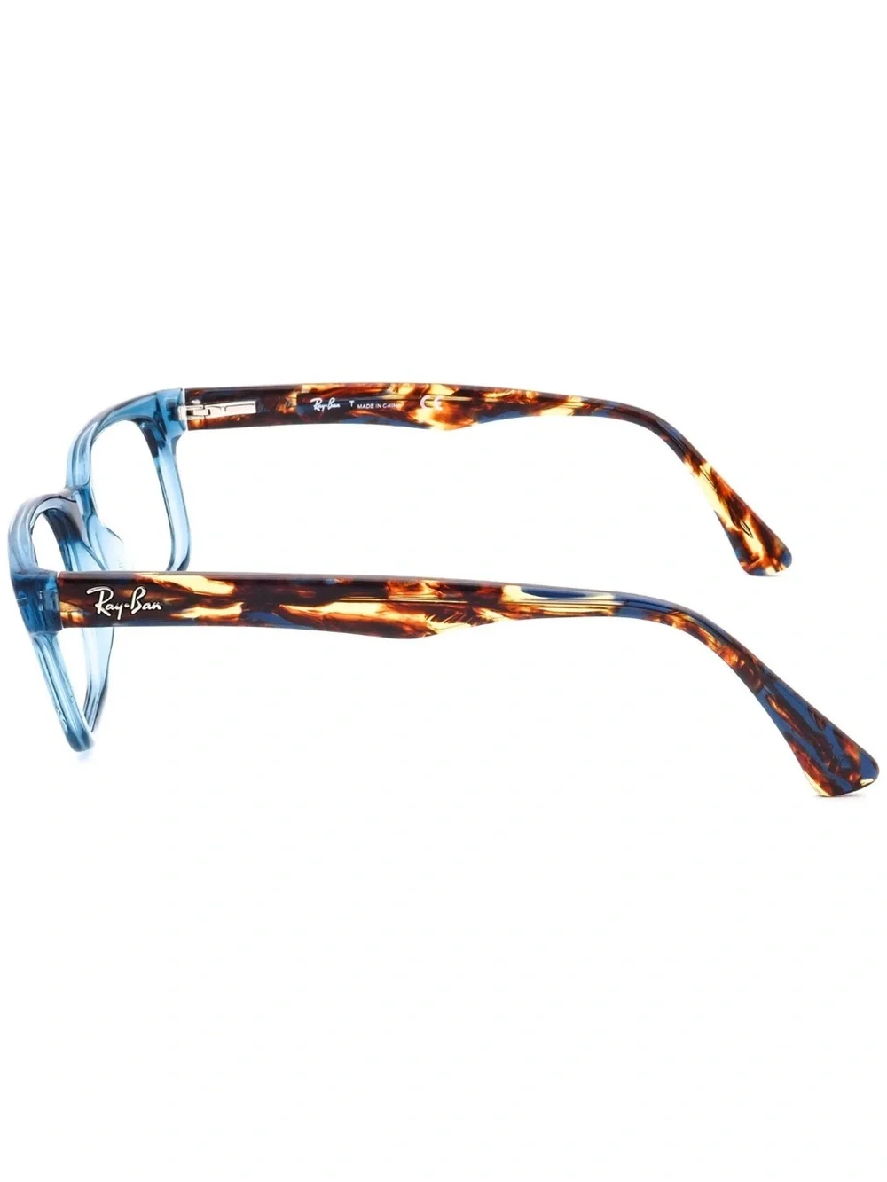 Ray-Ban Eyeglasses RB 5286 8024 Transparent Blue Square Frame 51[]18 135
